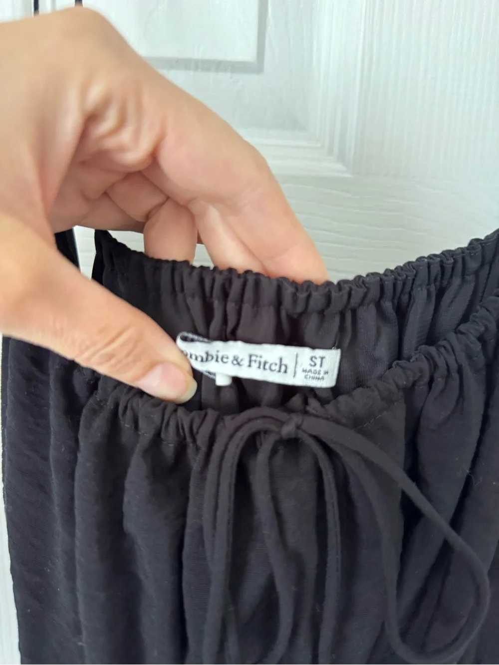 Abercrombie and Fitch Front Tie Black Dress